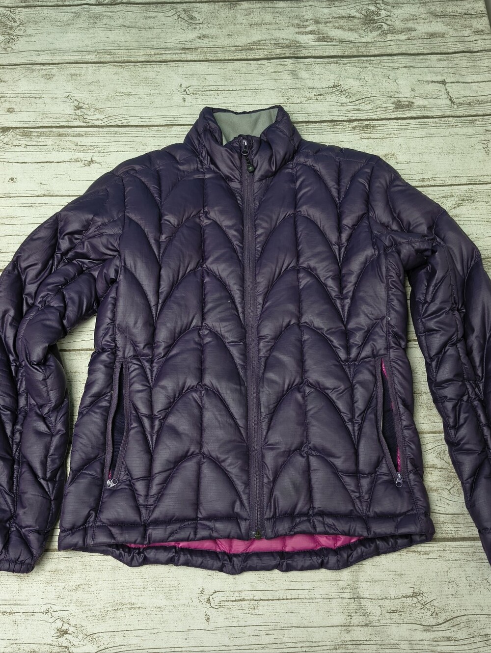 Outdoor Research Purple Lightweight Down Puffer Jacket Women Size Med